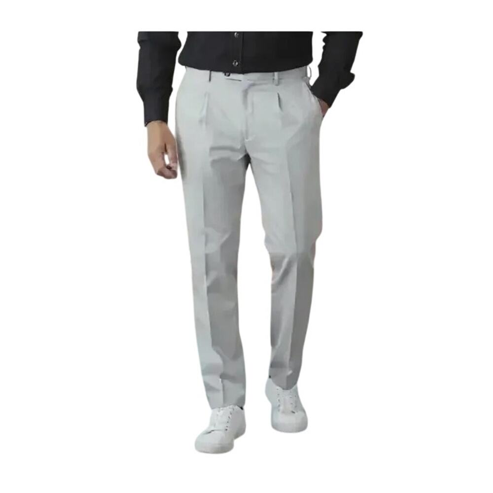 L.L. Bean Wrinkle Free Off White Pleated‎ Chino Pant 35/29 Blokecore Casual